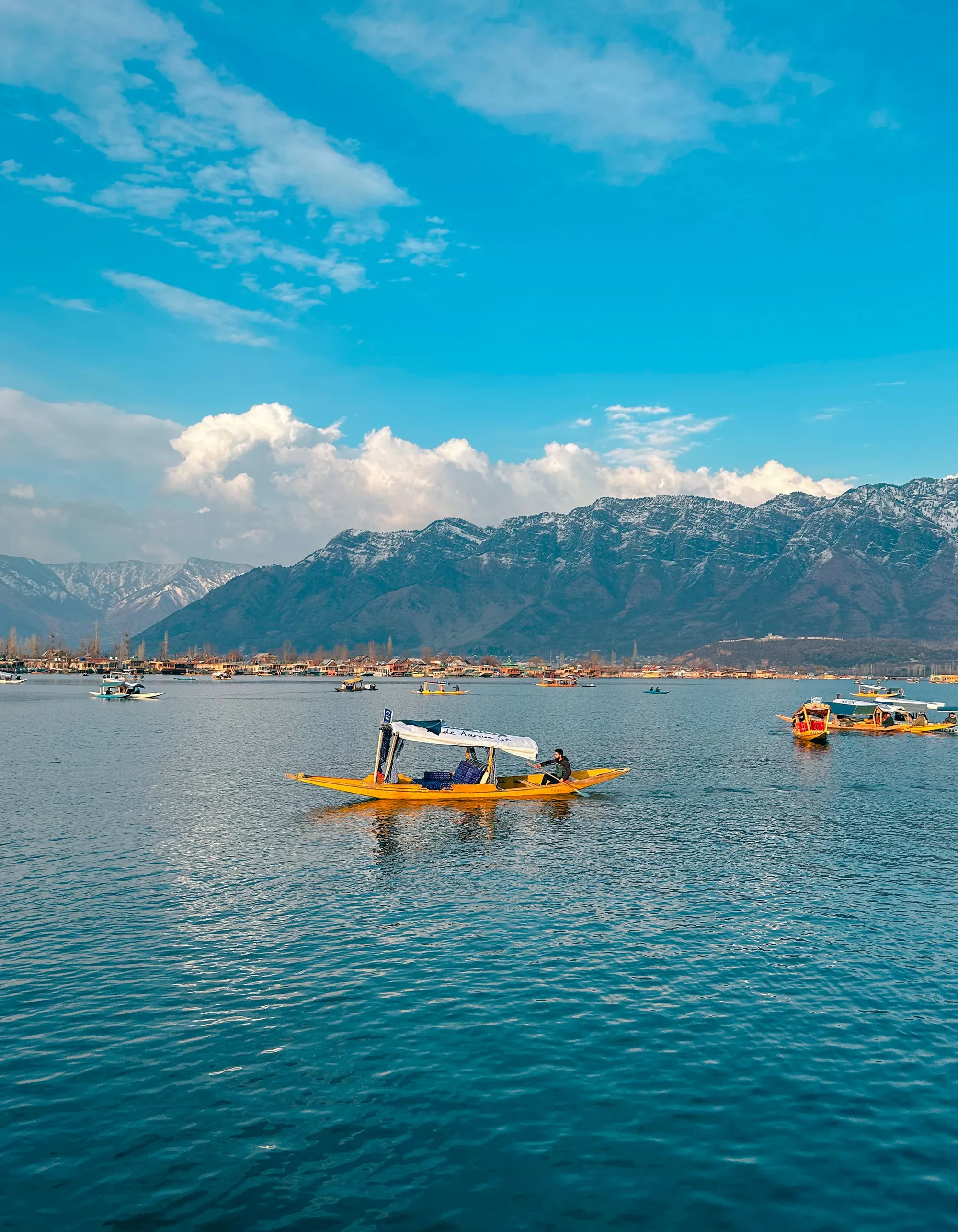Shikara on Dal Lake